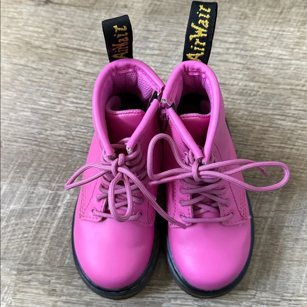 Baby Dr. Martens 1460 Pink Combat Boots Size 7